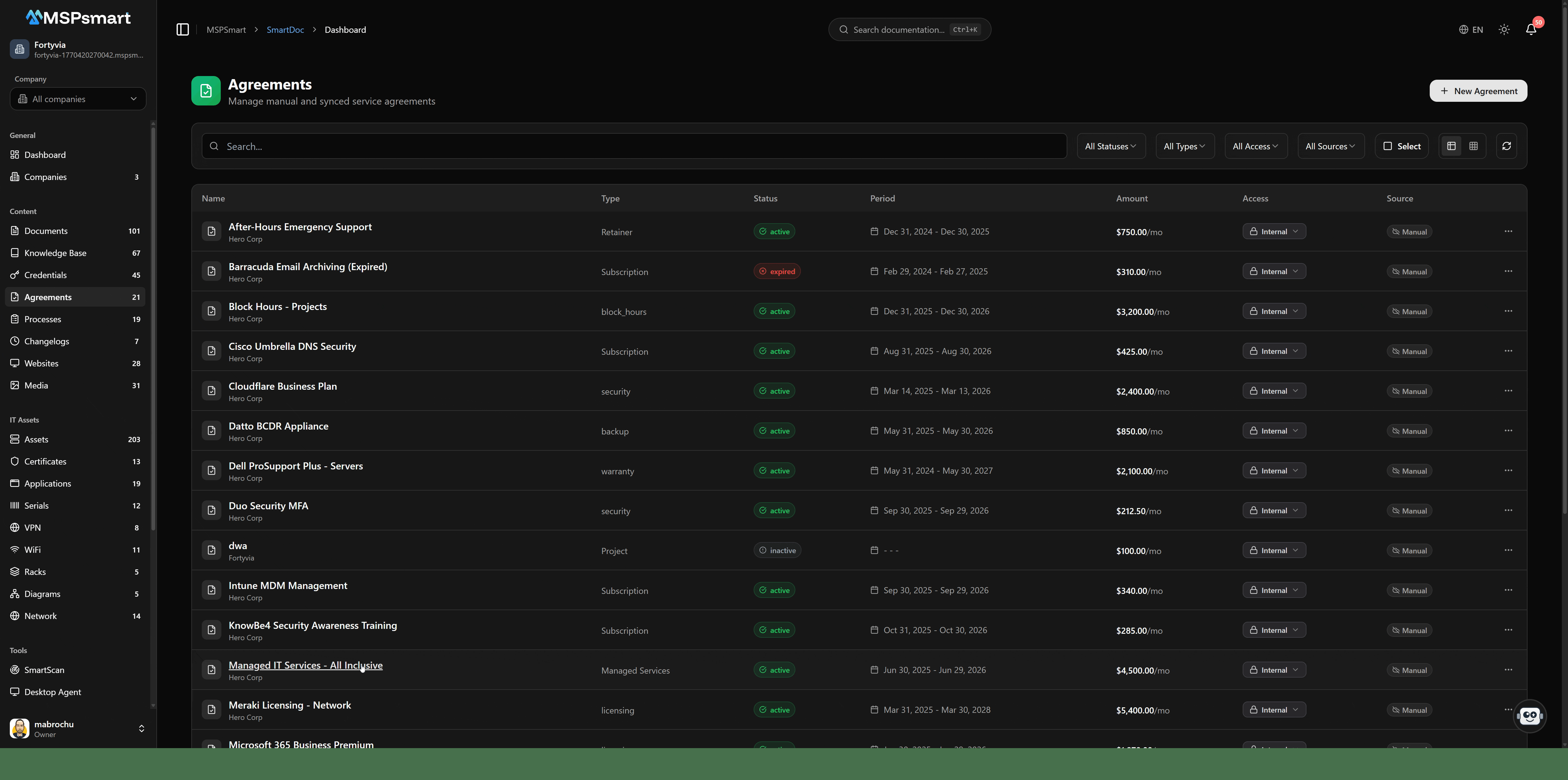 Agreements & Ententes