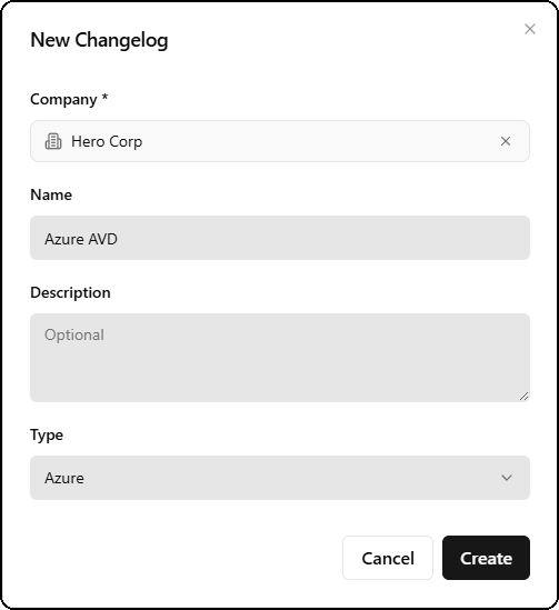 Create a Changelog