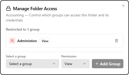 Add Group Access