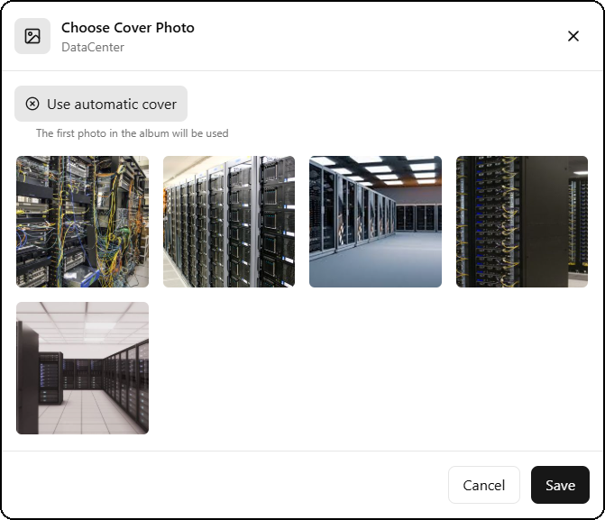 Select an album cover photo